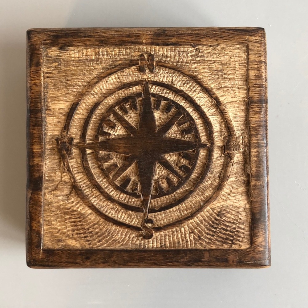 Compass Wooden Box